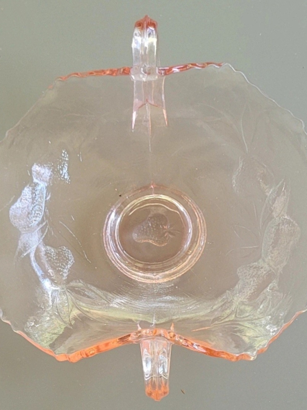 Vintage Fenton Strawberry Bon Bon Candy Dish